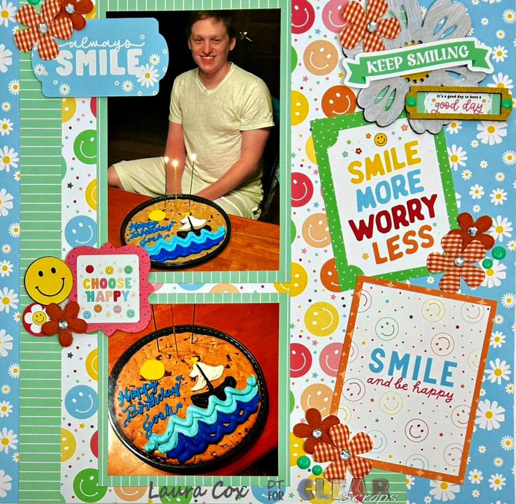 Clear Scraps Chipboard Embellishments–Smile LO