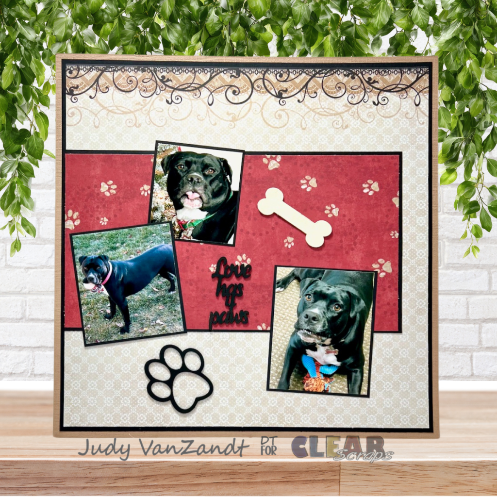Paws, Photos & Precious Memories: Pet Scrapbook Layout
