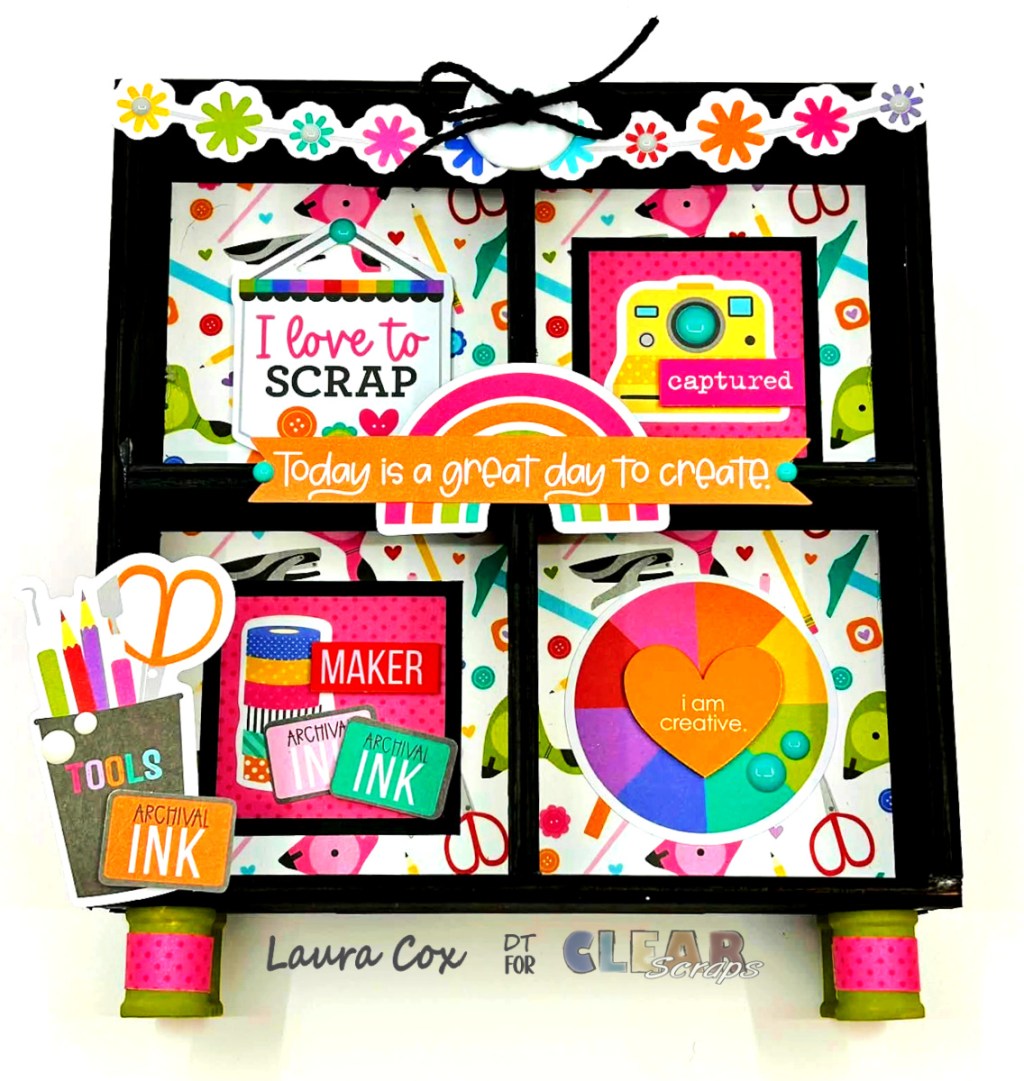 Clear Scraps Shadow Box-Great Day to&nbsp;Create