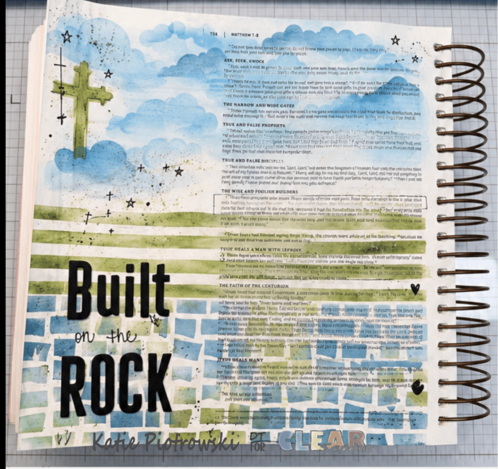 Built on the Rock | Matthew 7:24–25 Bible&nbsp;Journaling